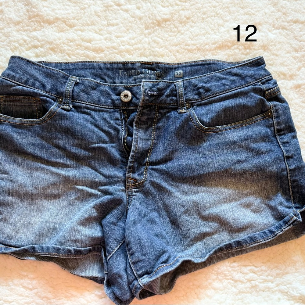 Faded Glory Women's Classic Blue Jean Shorts